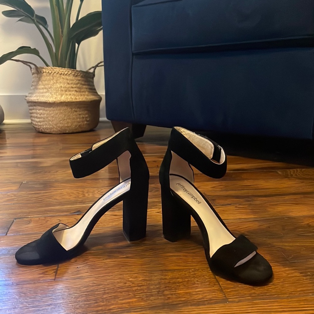 Jeffrey Campbell Size 7 Lindsay Ankle Strap Heels.